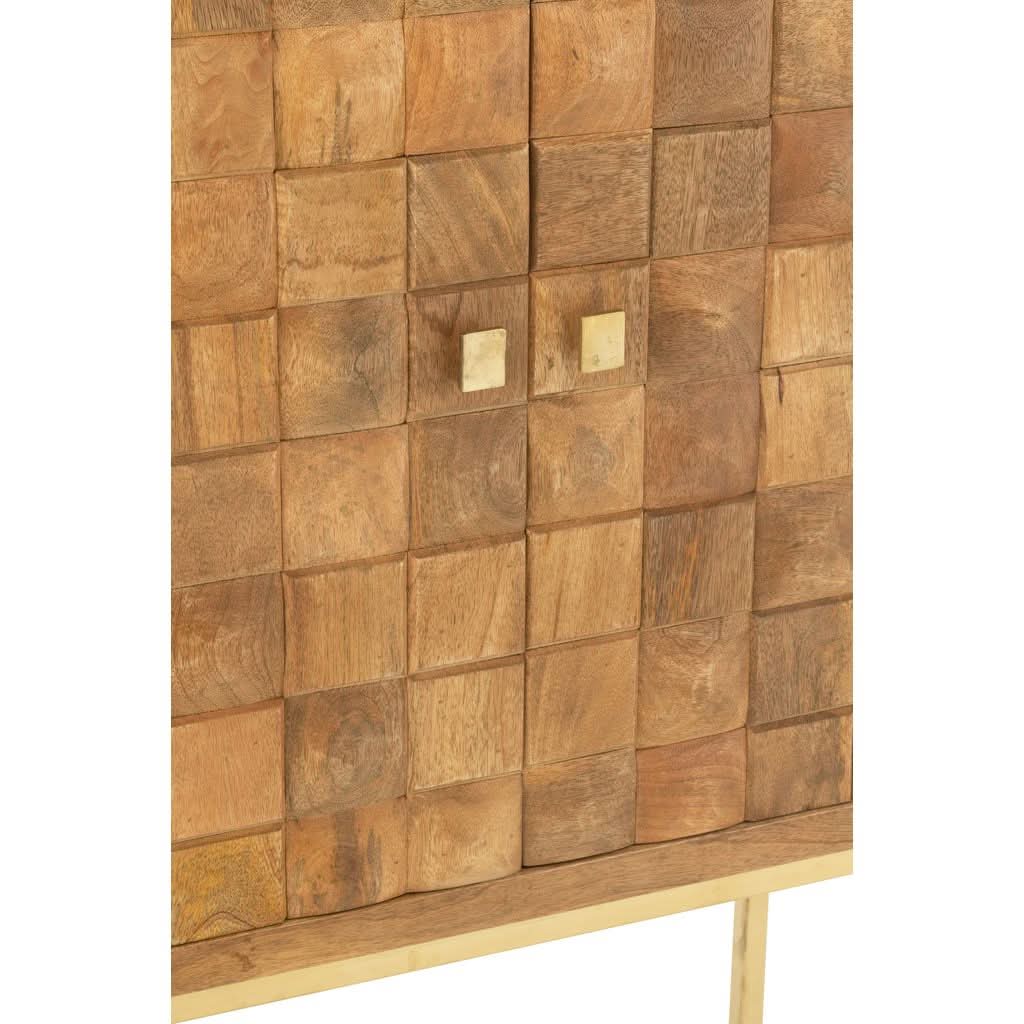 Armoire Métal Bois de Mangue | Wina - Designix Armoire