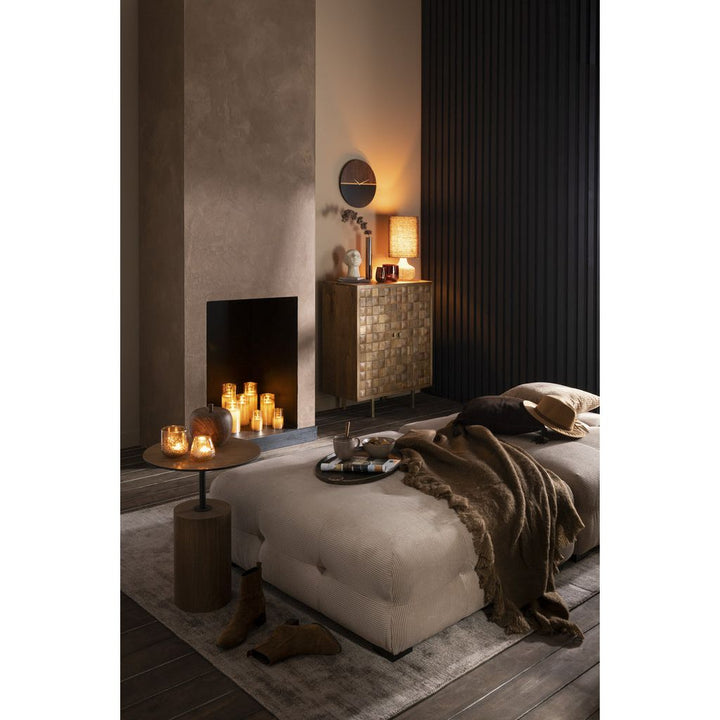 Armoire Métal Bois Mangue Or | Xira - Designix Armoire