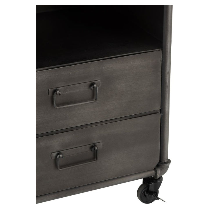 Armoire Métal Gris Design | Yore - Designix Armoire