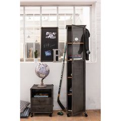 Armoire Métal Gris Design | Yore