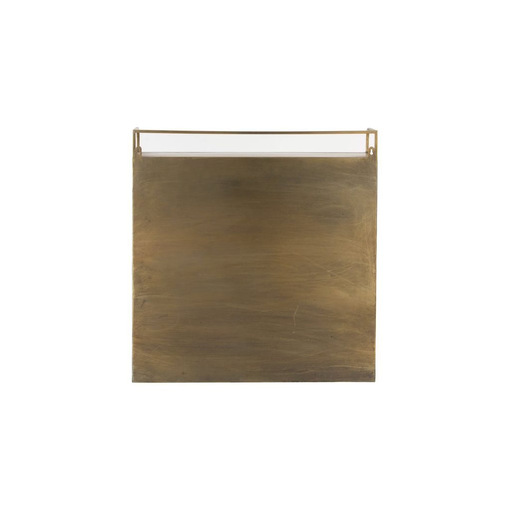 Armoire Métal Verre Doré Antique | Zira - Designix Armoire