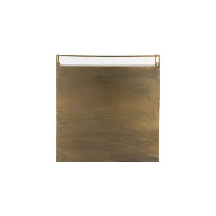 Armoire Métal Verre Doré Antique | Zira - Designix Armoire