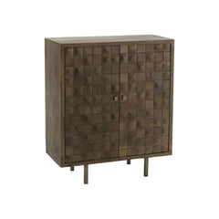 Armoire Métallique Bois Marron/Gris | Ciro