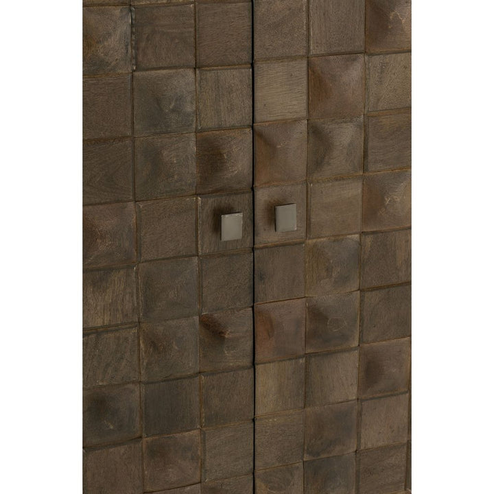 Armoire Métallique Bois Marron/Gris | Ciro - Designix Armoire