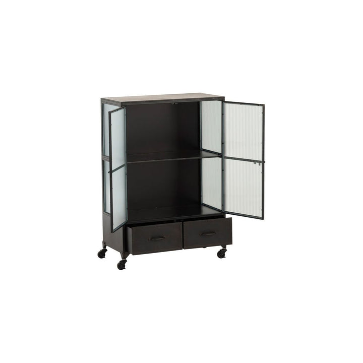 Armoire Métallique Noir 3 Portes | Dena - Designix Armoire