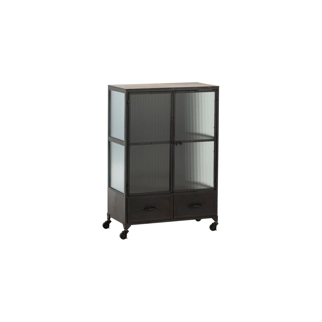Armoire Métallique Noir 3 Portes | Dena - Designix Armoire