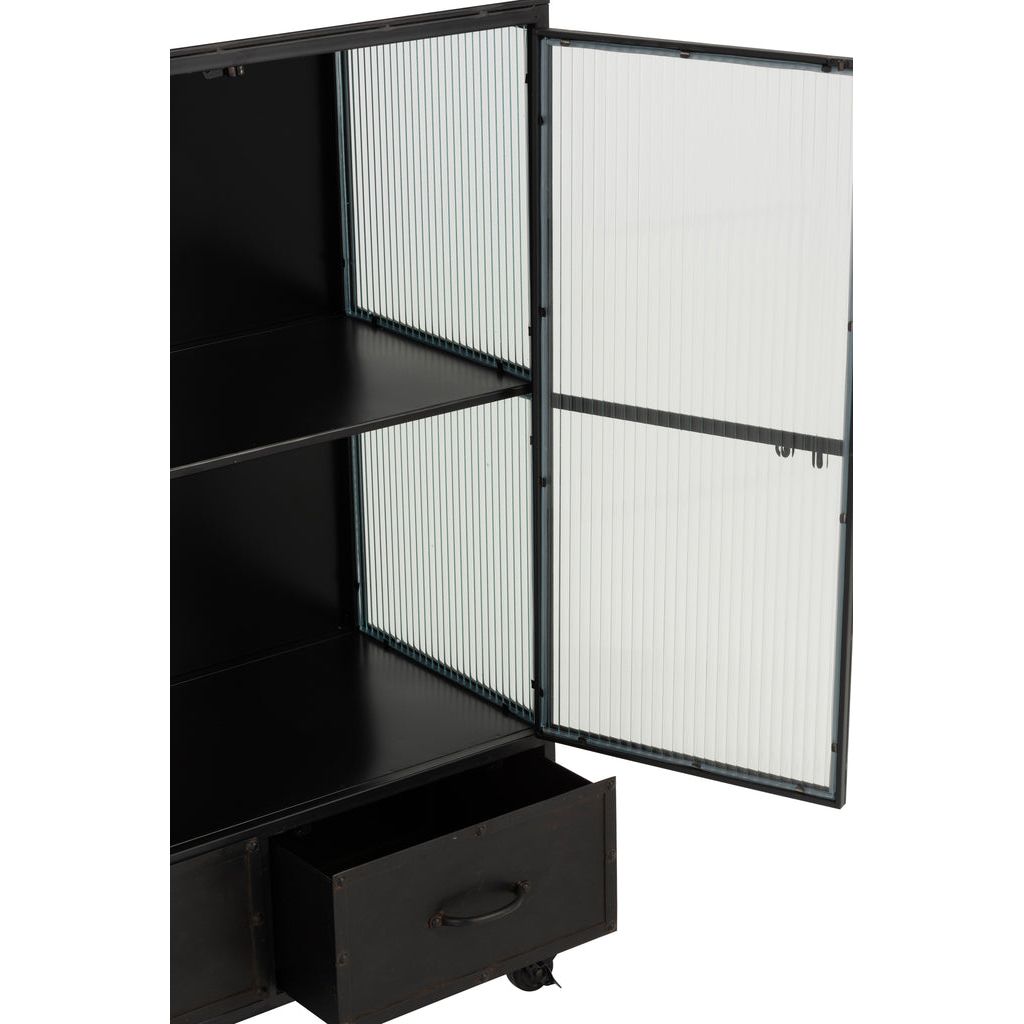 Armoire Métallique Noir 3 Portes | Dena - Designix Armoire