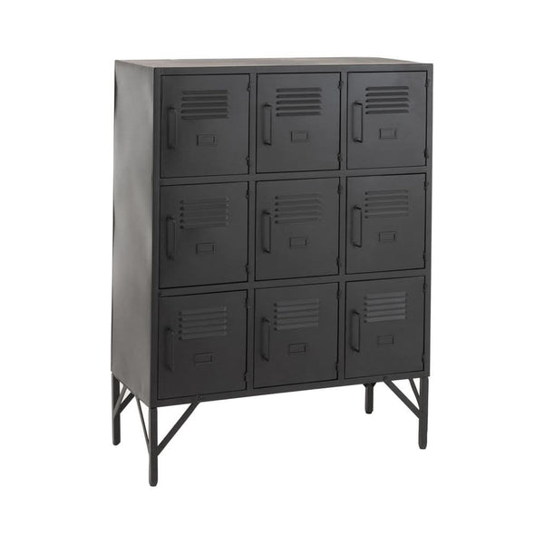 Armoire Métallique Noir 9 Portes | Eyla