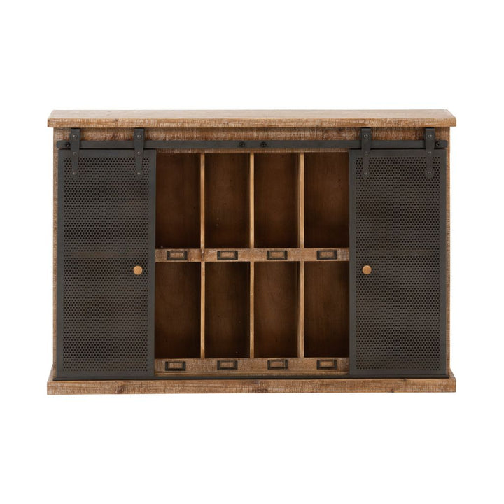 Armoire Murale Compartiments Bois Métal | Garo - Designix Armoire