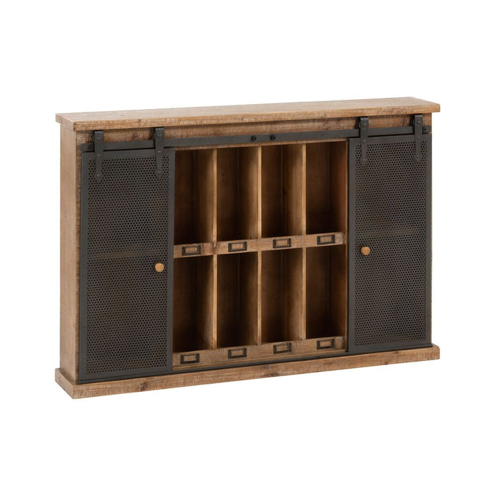 Armoire Murale Compartiments Bois Métal | Garo - Designix Armoire