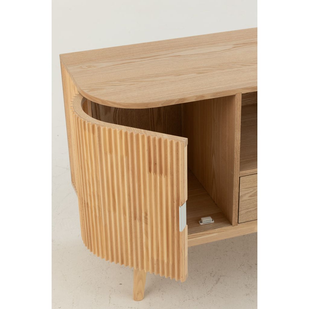 Armoire Petite Arrondie Naturelle | Helo - Designix Armoire