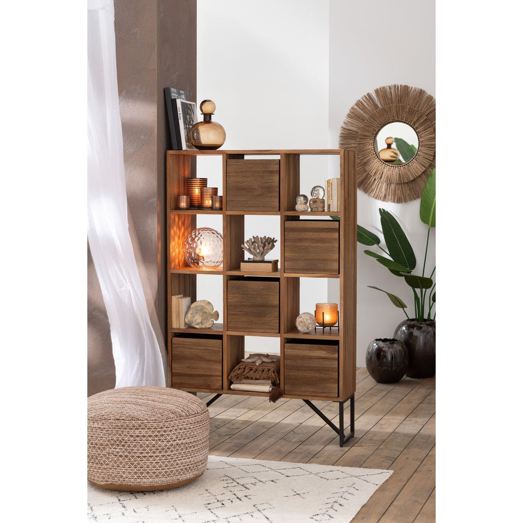 Armoire Tiroirs Teck Recyclé | Pala - Designix Armoire
