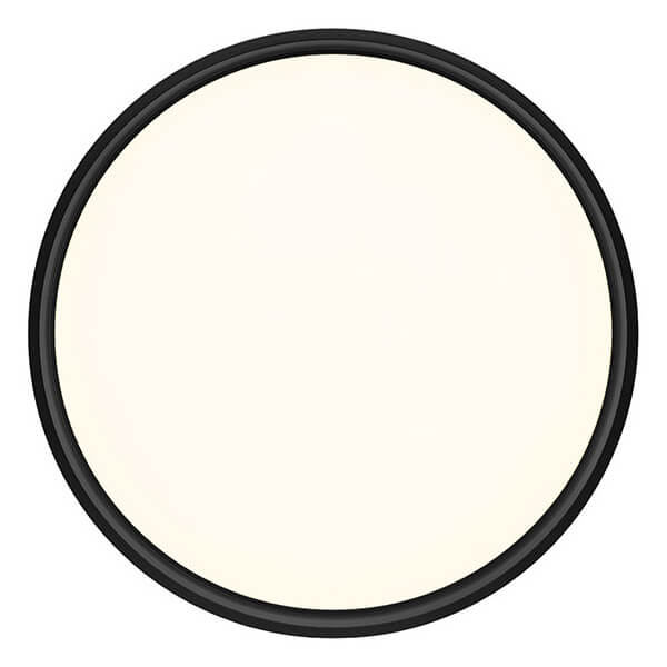 Plafonnier Nina noir, Ø 50 cm