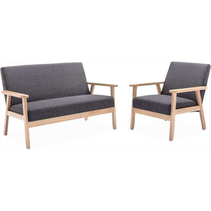 Banquette Grise Canapé Bois et Tissu | Designix - Banquette    - https://designix.fr/