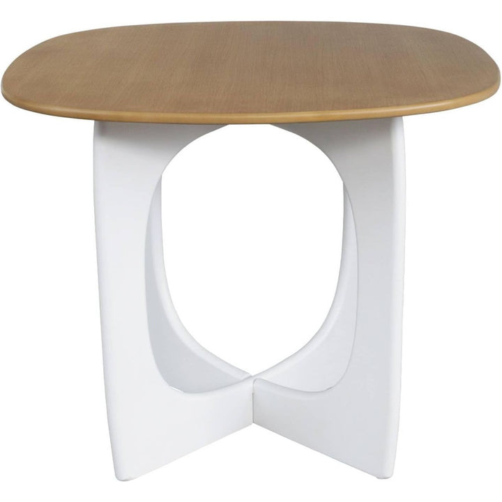 Alice'S Home - Table À Manger Carrée 4 Places MDF Et Placage Chêne 91.4Cm | Designix - Amazon    - https://designix.fr/