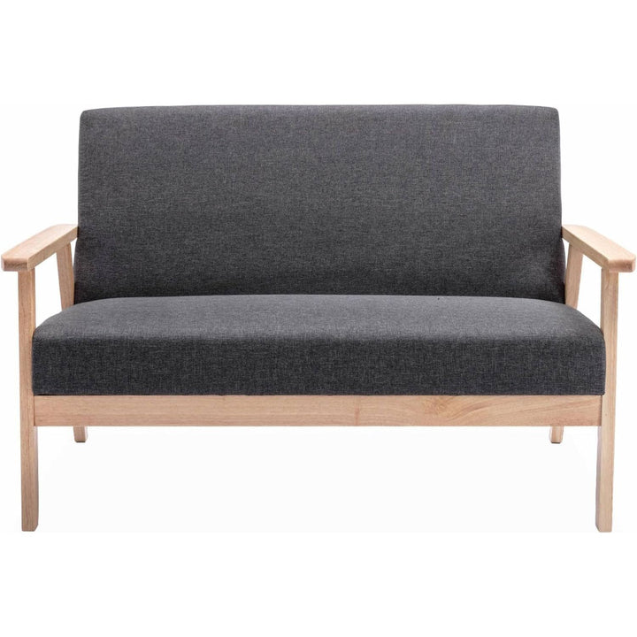 Banquette Grise Canapé Bois et Tissu | Designix - Banquette    - https://designix.fr/