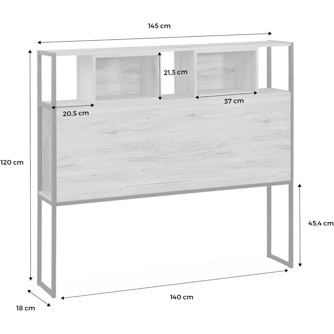 Alice'S Home - Tête De Lit. Loft. 7 Compartiments De Rangement. 4 Niches L 145 Cm X L 20 Cm X H 120 Cm | Designix - Amazon    - https://designix.fr/