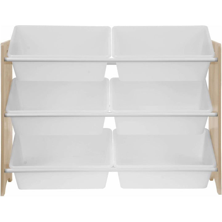 Alice'S Home - Meuble De Rangement Pour Enfant Avec 6 Casiers - Tobias - MDF Décor Bois Naturel. L 84 X P 29.5 X H 60Cm | Designix - Amazon    - https://designix.fr/