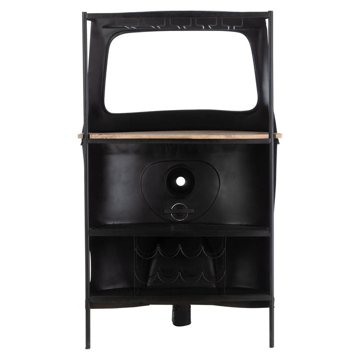 Bar Bike Tuktuk Métal/Bois de manguier Schwarz/Naturel | Designix -     - https://designix.fr