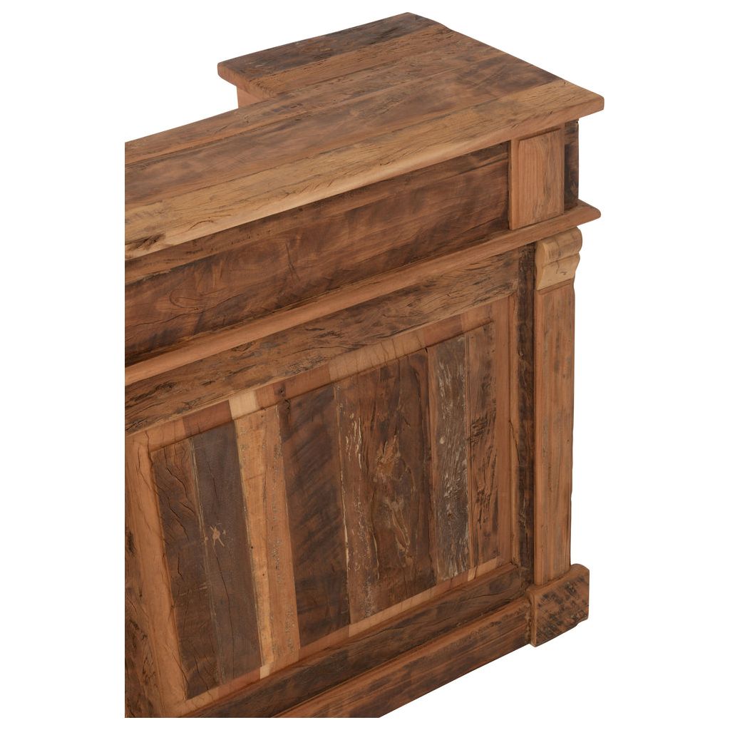 Bar Bois Recyclé Naturel à 2 Tiroirs | Sela - Designix Armoire