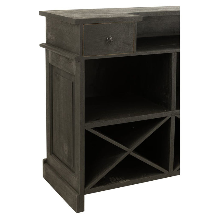 Bar Noir Avec Tiroirs | Mila - Designix