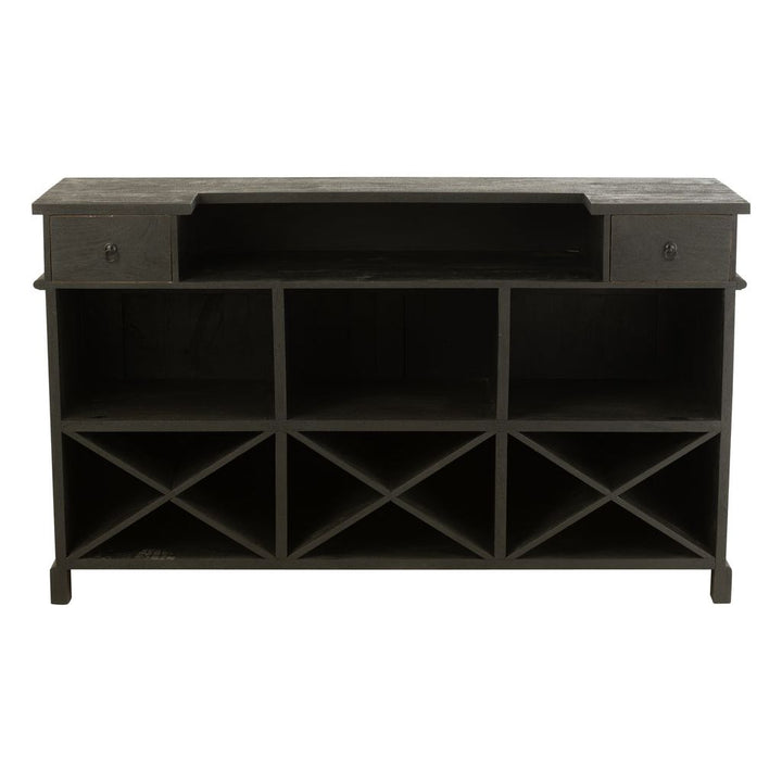 Bar Noir Avec Tiroirs | Mila - Designix