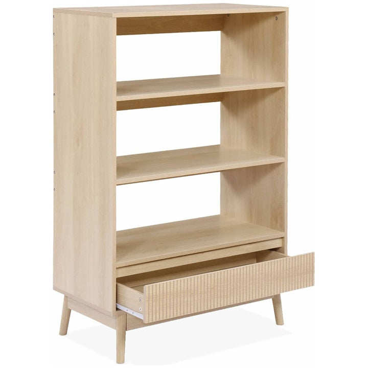 Alice'S Home - Etagère Bibliothèque. Décor Bois - 3 Niveaux - 1 Tiroir - Linear | Designix - Amazon    - https://designix.fr/