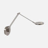 Applique murale led orientable, liseuse à bras articulé acier brossé | Soleil