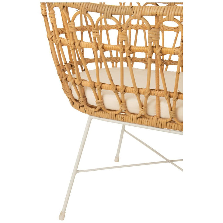 Berceau Bébé Rotin Métal Blanc | Sala - Designix