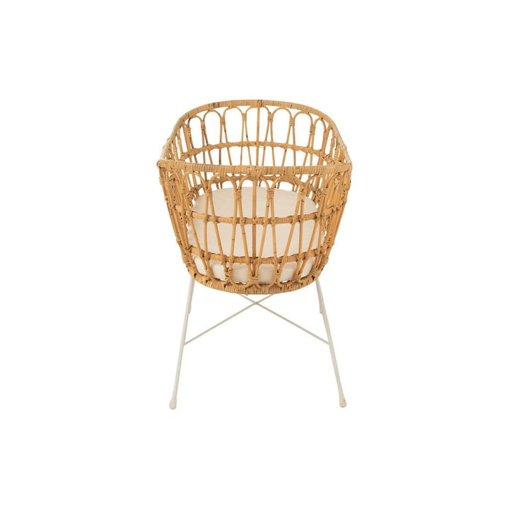 Berceau Bébé Rotin Métal Blanc | Sala - Designix
