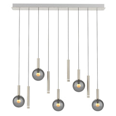 Suspension luminaire Volari argenté