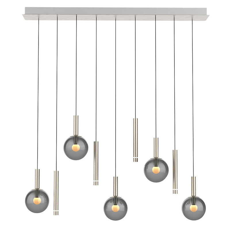 Suspension luminaire Volari argenté