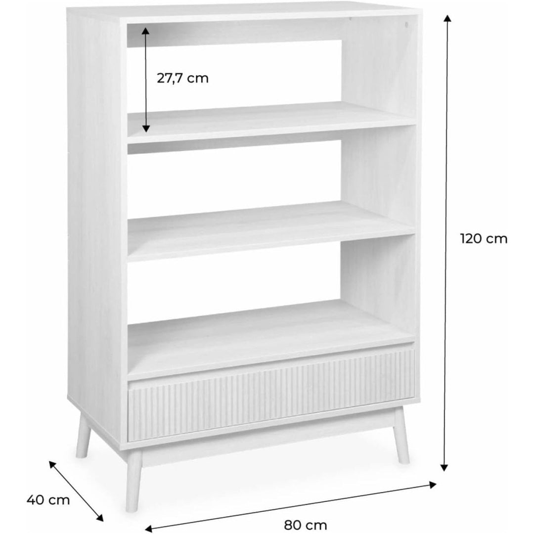 Bibliothèque Bois Style Scandinave | Whim - Designix Bibliothèque