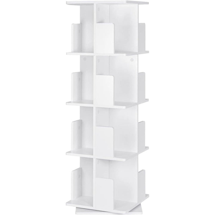 Bibliothèque Rotative MDF 4 Niveaux | Lagon - Designix Bibliothèque Blanc