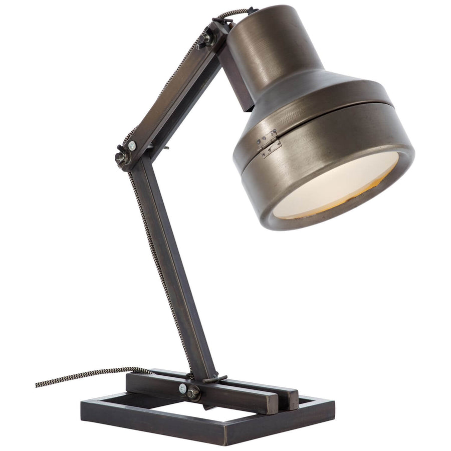 Lampe à poser Hardwork noire, verre