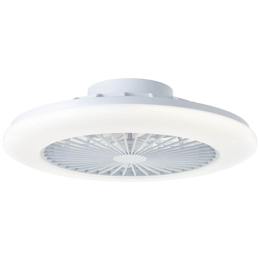 Ventilateur de plafond lumineux Salerno blanc