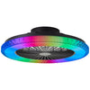 Ventilateur de plafond lumineux Badria noir