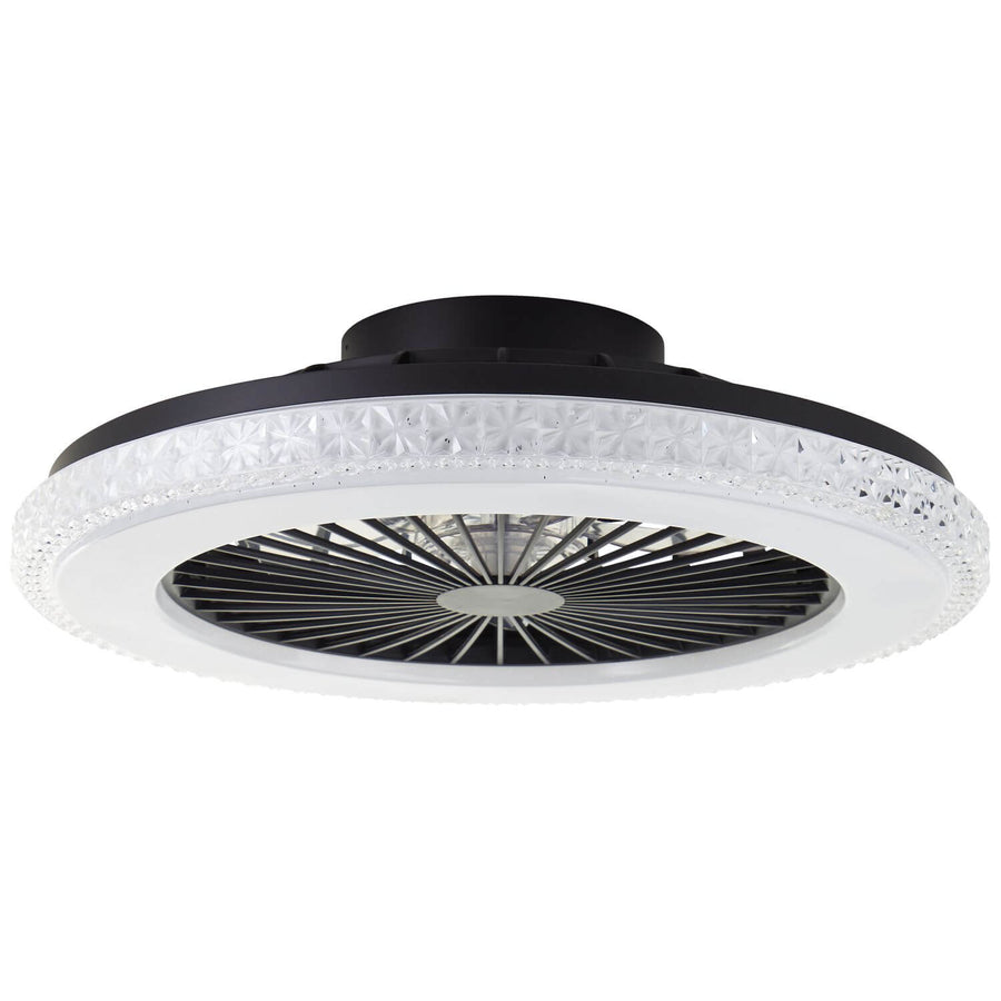 Ventilateur de plafond lumineux Badria noir