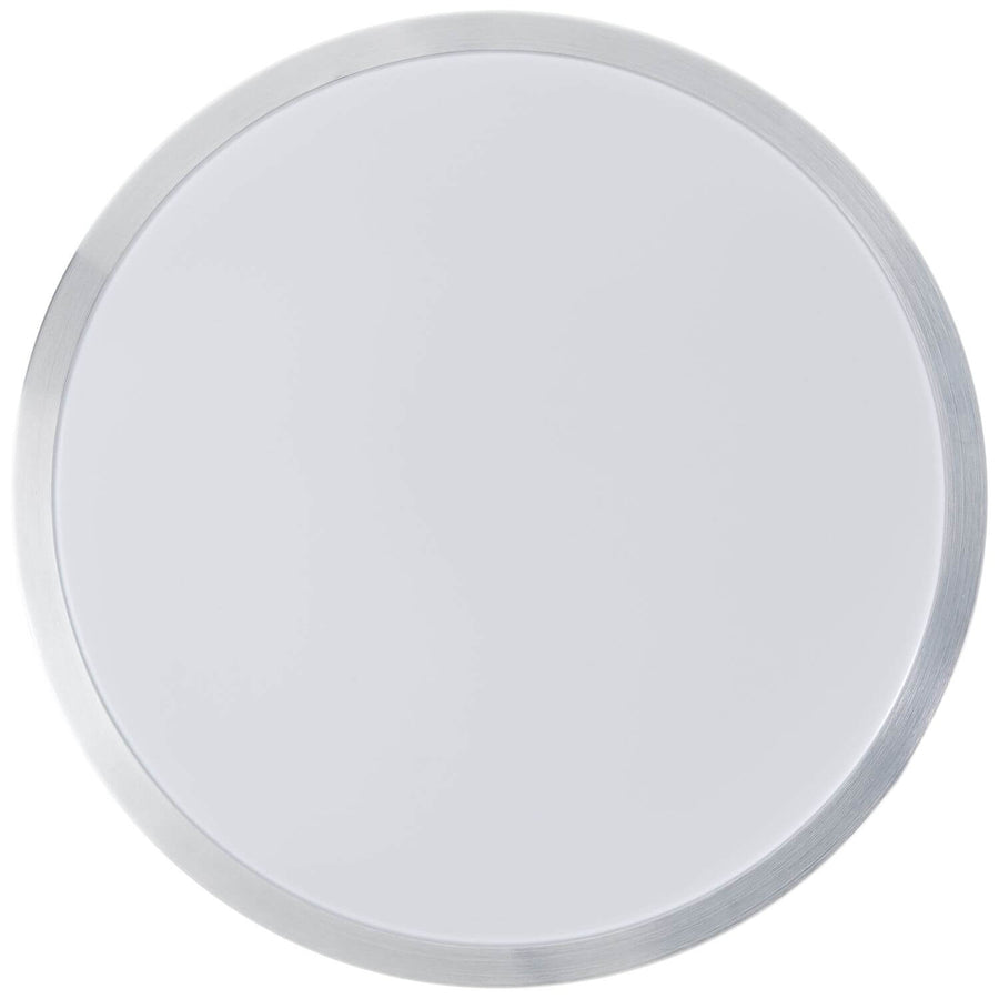 Plafonnier Livius nickel et blanc