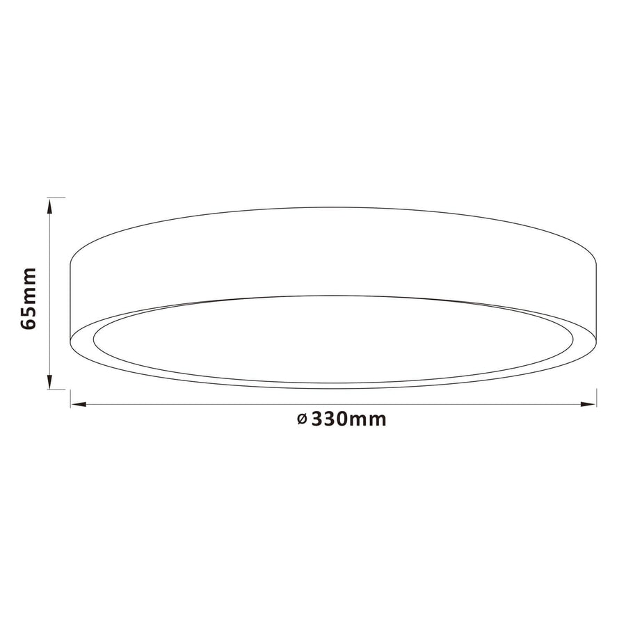 Plafonnier Slimline noir et blanc