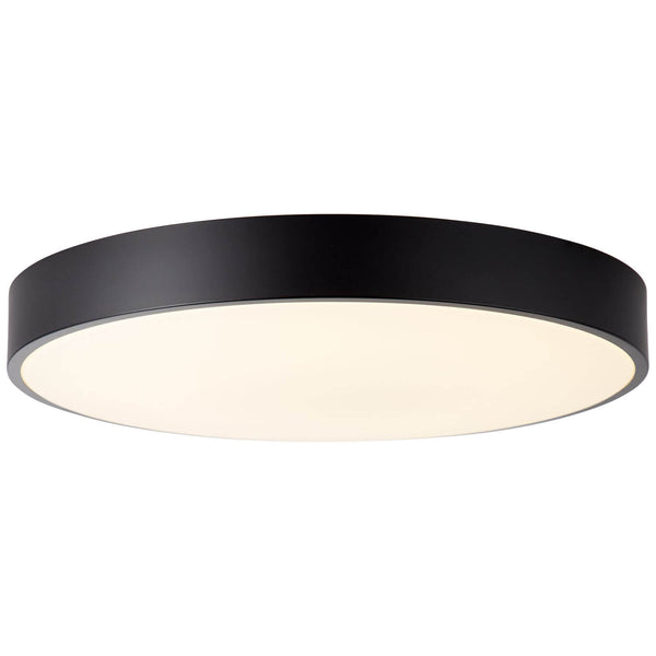 Plafonnier Slimline noir et blanc, Ø 49 cm