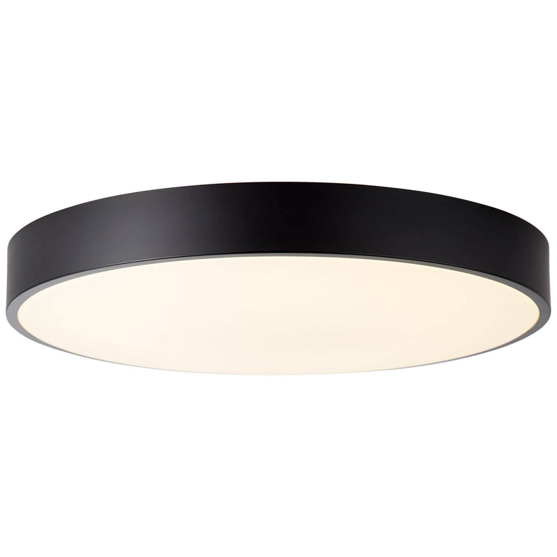 Plafonnier Slimline noir et blanc, Ø 49 cm
