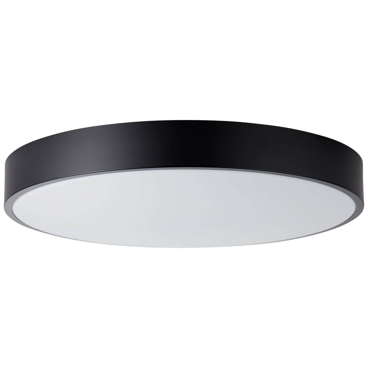 Plafonnier Slimline noir et blanc, Ø 49 cm