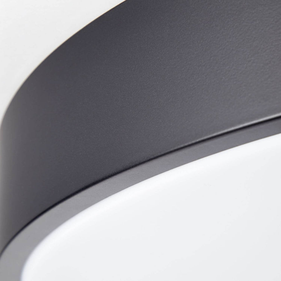 Plafonnier Slimline noir et blanc, Ø 49 cm