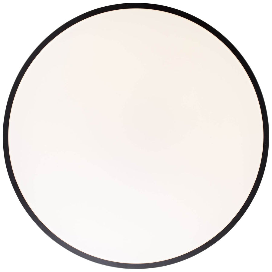 Plafonnier Slimline noir et blanc, Ø 49 cm