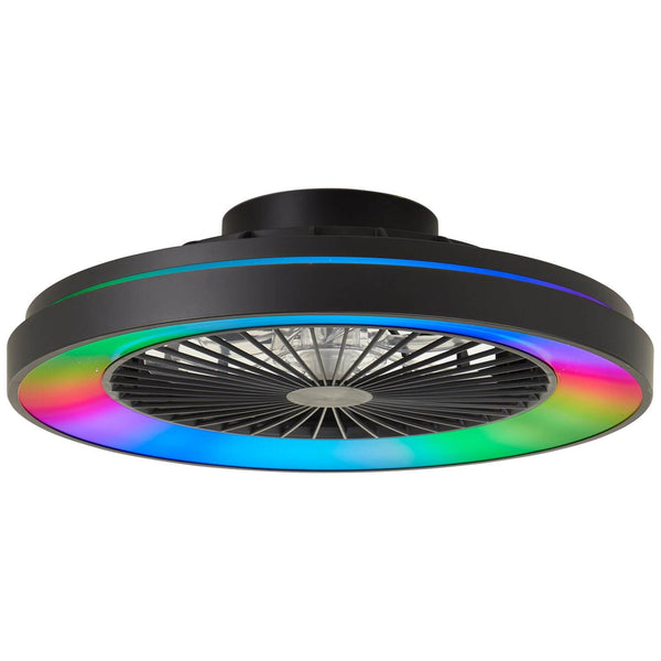 Ventilateur de plafond lumineux Mazzaro noir