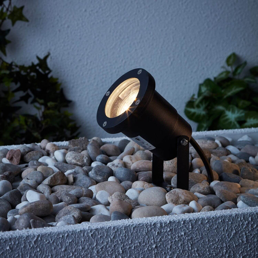 Projecteur extérieur Janko noir, verre