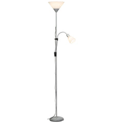 Lampadaire Spari argenté et blanc (G98811/05)