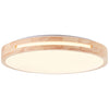 Plafonnier Woodbury bois clair et blanc