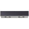 Plafonnier Doro 2 lumières beige et noir